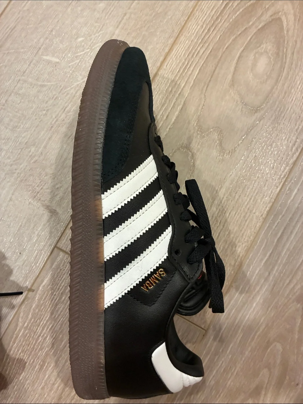 adidas Black and White Samba Retro Sneakers